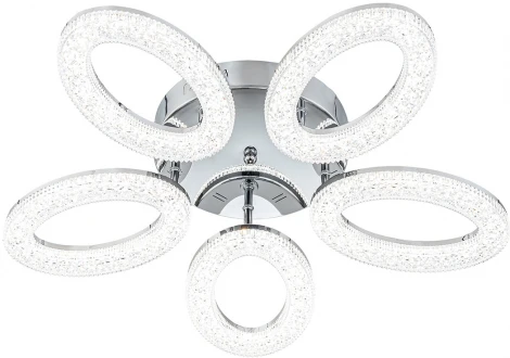Потолочная люстра Escada Barit 10283/5LED 120Вт, металл/акрил, хром (регулировка яркости, 220V, пульт управления)