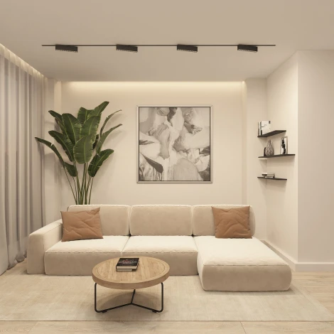 Трековый светильник однофазный 220V Denkirs Edder DK6444-BK (LED)