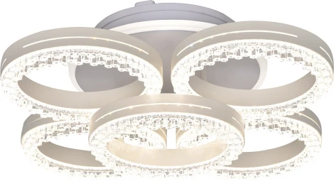 Потолочная люстра RGB Escada Albus 10276/5 LED*86W White APP 10276/5LED (220V, пульт управления, управление смартфоном)