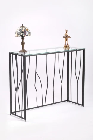 Консольный стол AllConsoles 1021-CB clear черный муар