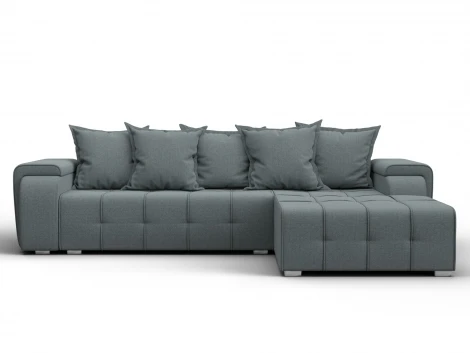 Диван угловой Лига-121 правый угол (ДСП,Брус,Рогожка/Серый) Лига Диванов 137342