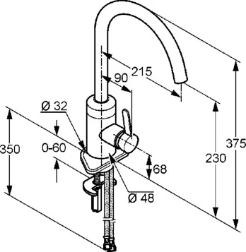 Смеситель Kludi Bingo star 428030578 для раковины
