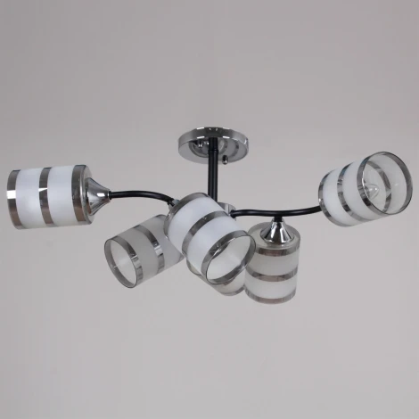 Потолочная люстра на штанге Reluce 45360-0.3-06 BK+CR