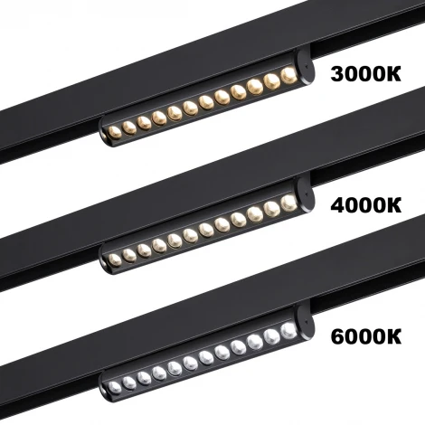 Трековый светильник трехфазный светодиодный Novotech Vector 359947 черный диммир. со сменой цв.температуры, пульт ДУ/Tuya Smart Life LED 10W 90-240V