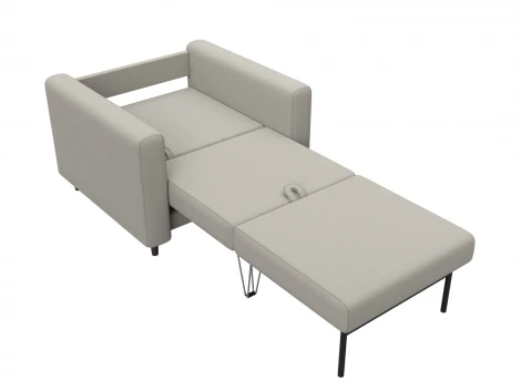 Кресло Лига-070 (ЛДСП,Брус,Фанера/Дерево/Рогожка/Бежевый) Лига Диванов 132542