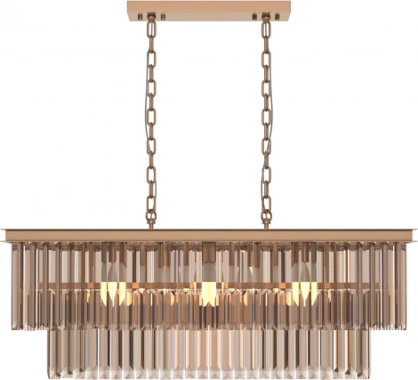 Подвесная люстра Maytoni Revero MOD085PL-08G (220V, хрусталь, подвески, на цепи)