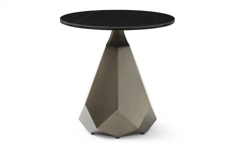 Стол журнальный CT9509CI (D50) черная керамика ESF 5876