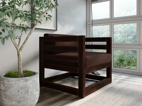 Кресло Arsko Магнус орех велюр коричневый