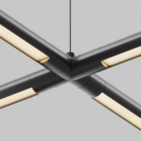 Х-образный вертикальный коннектор для системы Shelf без ввода питания Maytoni Accessories for system Shelf CA017TX-B (24V)