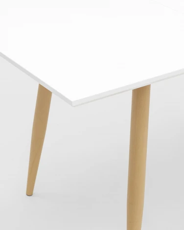 Стол обеденный Stool Group Стокгольм раскладной 120-160*80 белый УТ000003491