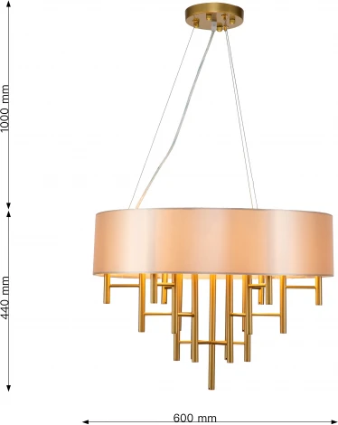 Подвесная люстра Favourite Cosmo 2993-6P (220V, на тросе, круглые)