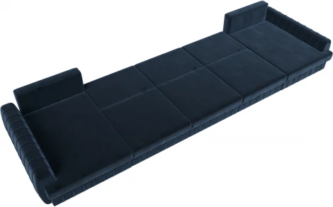 Диван П-образный Лига-057 НПБ МегаЛонг Лига Диванов (Велюр) арт.129363