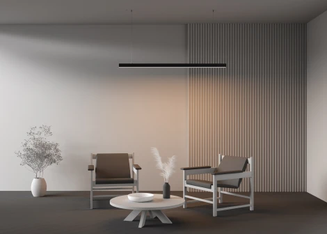 Подвесной светильник линейный светодиодный Maytoni Technical LL312029 3000K 50x50 черный 1,5 м