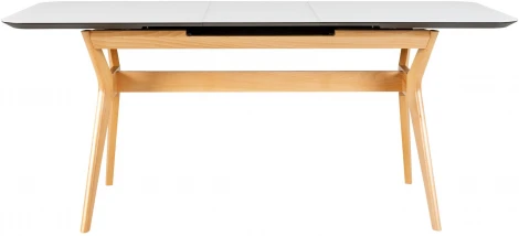 Стол R-Home раскл. Нарвик Glass 140-180 Automatic Natur/Light matte glass