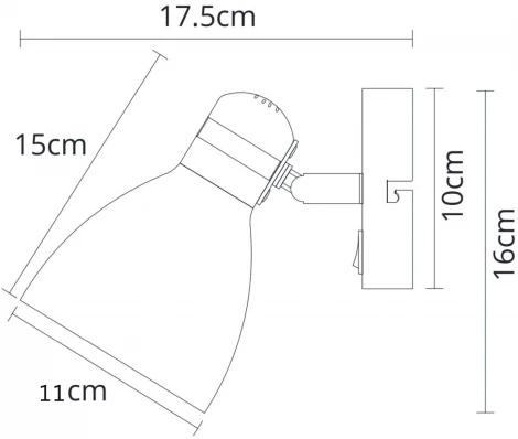Спот Arte Lamp Fafnir A5047AP-1BK (220V, выключатель)