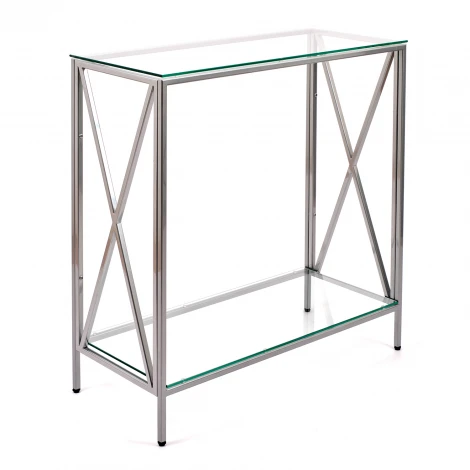 Консольный стол AllConsoles 1031-CS clear серебряный