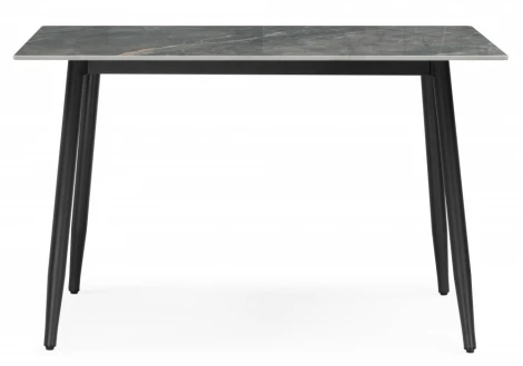 Кухонный стол Woodville Rion 120 серый мрамор / черный