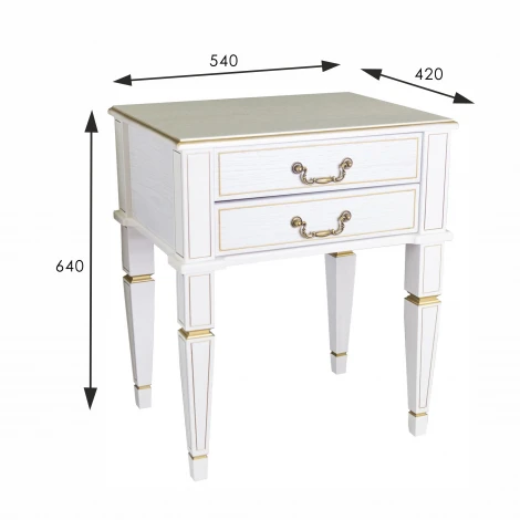 Тумба Васко В 118Н белый ясень/золото от фабрики Mebelik