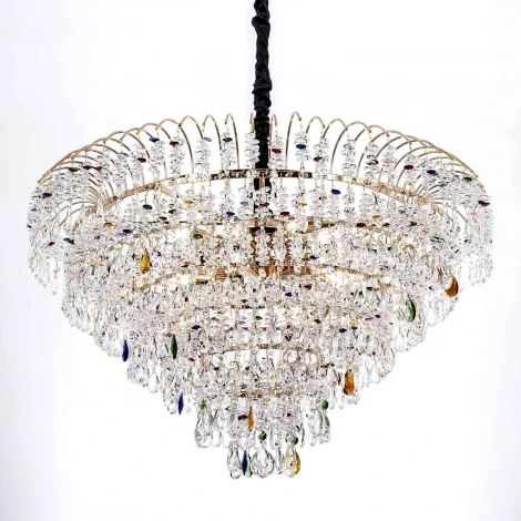 Подвесная люстра хрустальная Modelux MODELUX ML.850.18 GD