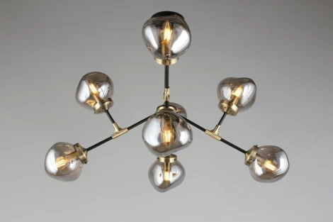 Потолочная люстра на штанге Omnilux Volano OML-95207-08 (220V, шарики)