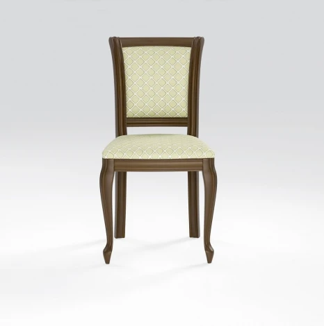 Стул, Орех тёмный, ткань Призма 37/1 Аврора Кабриоль 102173