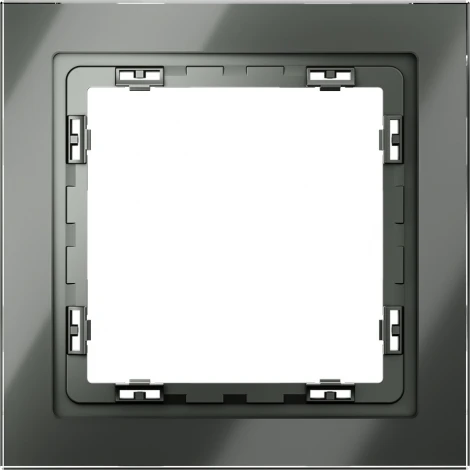 Рамка на 1 пост (титан, стекло) Voltum S70 VLS110106