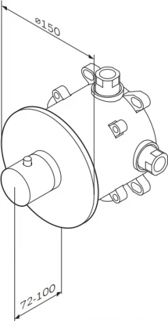 Термостат Am.Pm Like F8075500 для душа