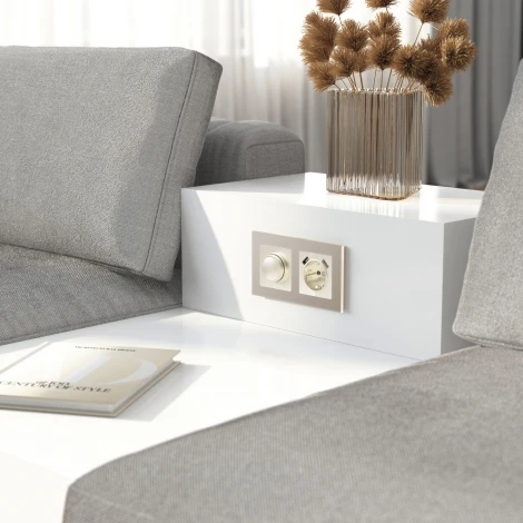 Рамка на 2 поста (шампань, стекло soft-touch) Werkel W0023111 (a064577)