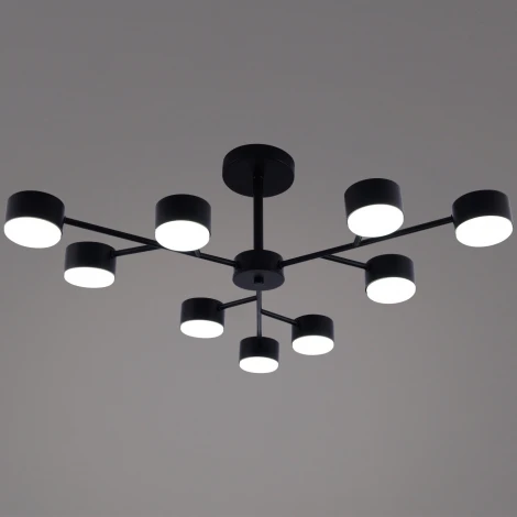 Потолочная люстра на штанге Reluce 03726-0.3-09 BK GX53