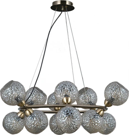 Подвесная люстра ILLUMICO IL0452-12PASQ-79 AB (220V, на тросе)