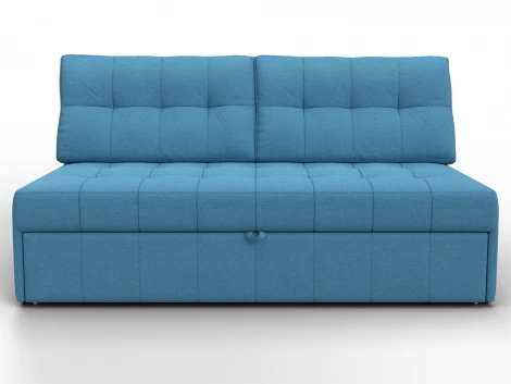 Диван прямой Лига-107 (160) (ЛДСП,Брус,Фанера,Рогожка/Голубой) Лига Диванов 134915