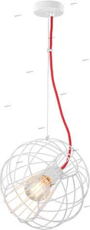 Подвесной светильник Lussole Lgo Nampa LSP-9932 (220V, на тросе, шар, клетка, IP21)