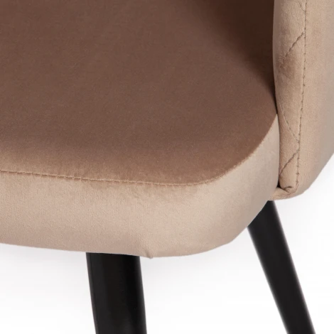 Кресло VALKYRIA (mod. 711) / 2 шт. в упаковке Tetchair (Ткань,Металл/Бежевый,Черный) арт.24547