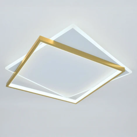 Потолочный светильник светодиодный с пультом ЭРА Lima CLL-1-82-RC WH+GD