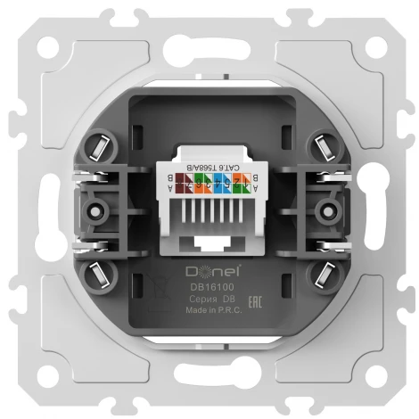 Механизм розетки Ethernet RJ-45 Donel DB DB16100
