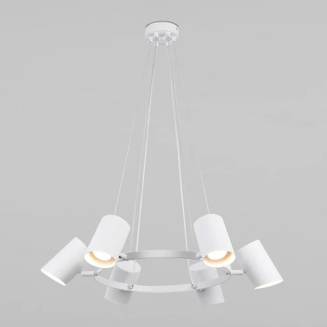 Подвесной светильник Eurosvet Splay 70147/6 белый (220V, на тросе, круглые)