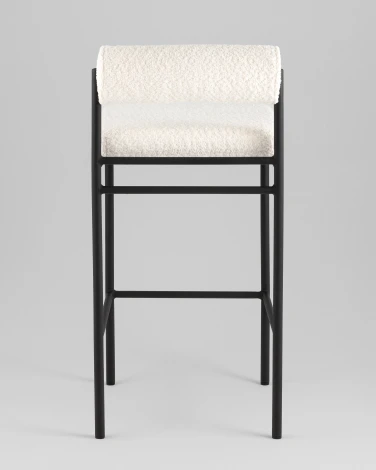 Стул полубарный Stool Group Балла букле молочный УТ000041907