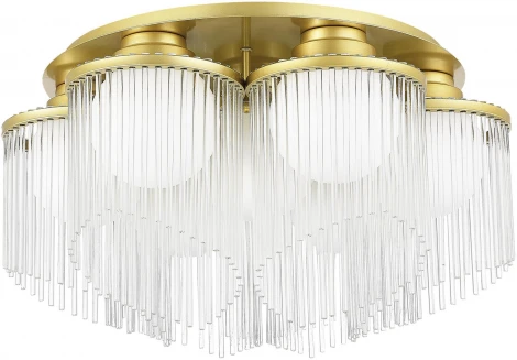 Потолочная люстра ST Luce Allegro SL1511.202.07 Золотистый/Белый E27 7*60W (220V, шарики)