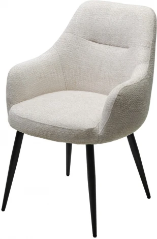Стул M-City STAMEN ткань DAVIS RETRO BLISS 02 светло-бежевый / черный каркас