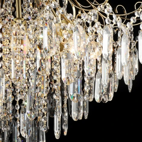 Подвесная люстра хрустальная Reluce 02586-0.4-08 COP (220V, на цепи)