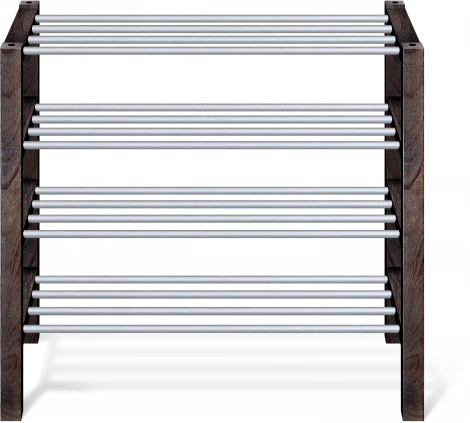 Полка для обуви Альберо SHT-SR9-4 венге/алюм.металлик Sheffilton 2956816802