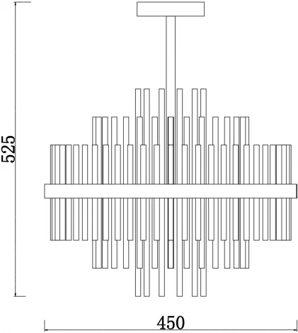 Потолочная люстра на штанге Agora FR5216PL-06BS (220V)