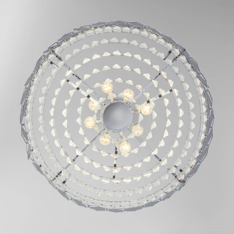 Подвесная люстра Eurosvet Ariana 10113/8 хром/прозрачный хрусталь Strotskis