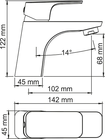 Смеситель Wasserkraft Salm 2703 для раковины
