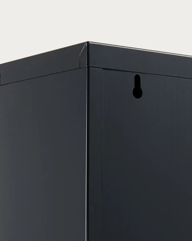 Ящик для обуви La Forma (ex Julia Grup) Ode (Черный/ Сталь,Металл)