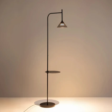 Торшер светодиодный SP-OMBRELLO-FLOOR-7W Warm3000 (BK, 30 deg, 230V) (Arlight, IP20 Металл) 059594