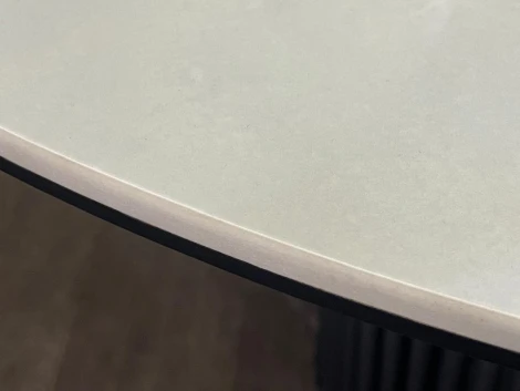 Стол DikLine AKR120 Керамика глянец Ostra Bianco/подстолье черное/опоры черные (2 уп.) арт.00-00075272