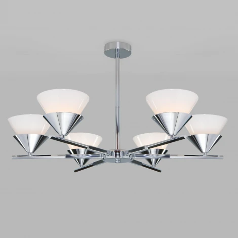 Потолочная люстра на штанге Eurosvet Rylee 70138/6 хром (220V)