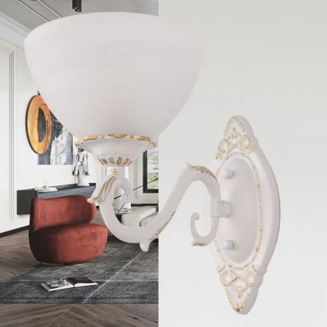 Бра Arte Milano AM340518 340518/1W WT+G (220V)