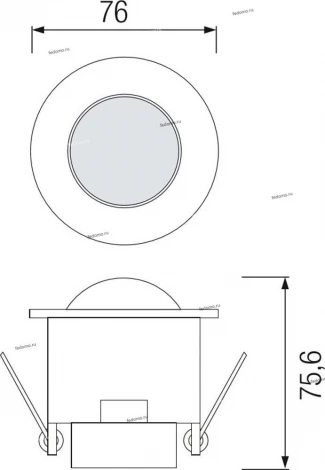 Датчик движения инфракрасный встраиваемый Horoz Corsa, белый, 1200W, IP20